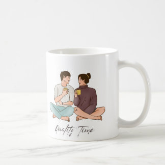 TAZA DE CAFÉ BROWN MINIMALISTA COUPLE MUG