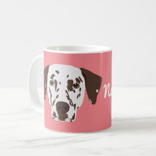 Taza De Café Brown Spots Dalmatian Dog Coffee Mug