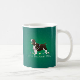 Taza De Café Brown Springer Spaniel Dog Feliz Perro travieso