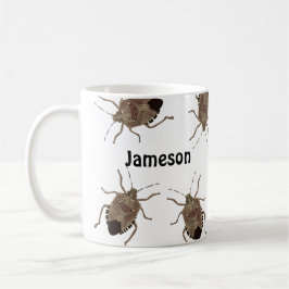 Taza De Café Brown Stink Bugs Funny Creepy Personalizado