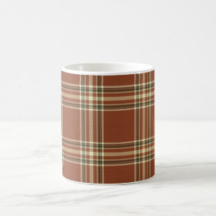 Taza De Café Brown Tartan Mug