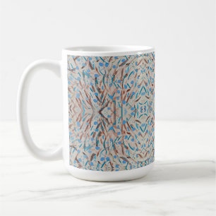 Taza De Café Brown Tiene El Café Azul