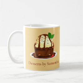 Taza De Café Brownie de chocolate con helado de vainilla