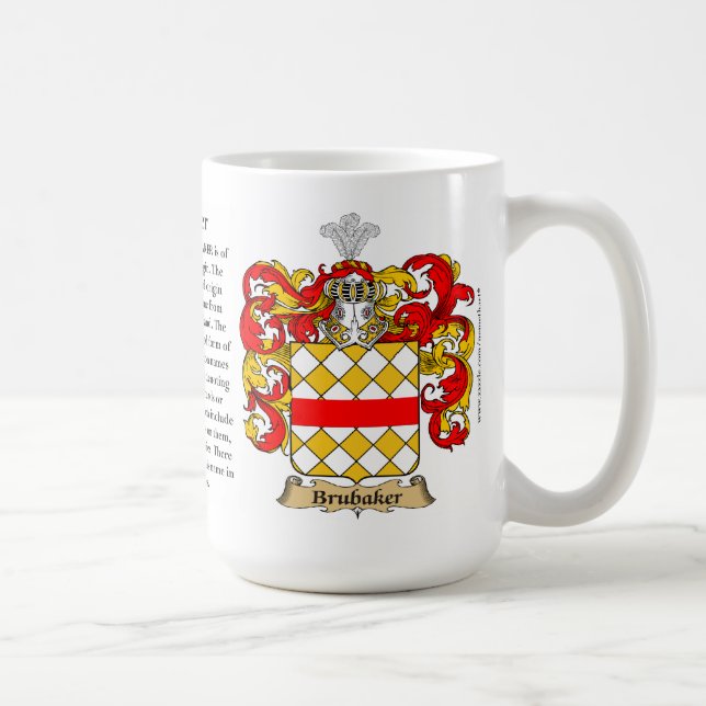 Taza De Café Brubaker, el origen, el significado y el escudo (Derecha)
