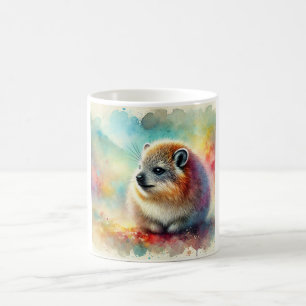 Taza De Café Bruce hyrax painting 051024AREF117 - Watercolor