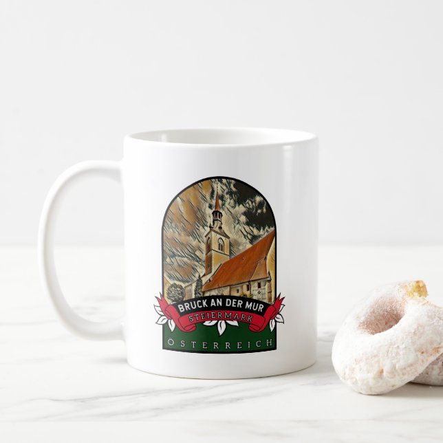 Taza De Café Bruck an der Mur Steiermark Österreich (Con donut)