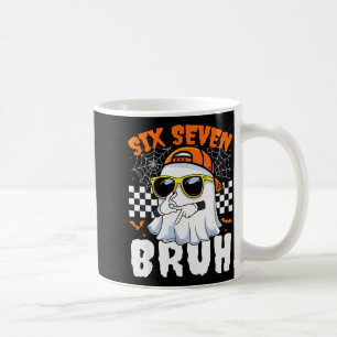 Taza De Café Bruh 67 Halloween Divertido Seis Siete Meme Fantas