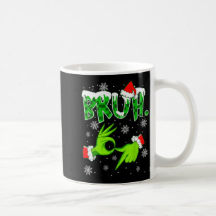 Taza De Café Bruh 67 Seis Siete 6 7 Meme Navidad Divertido Gen 
