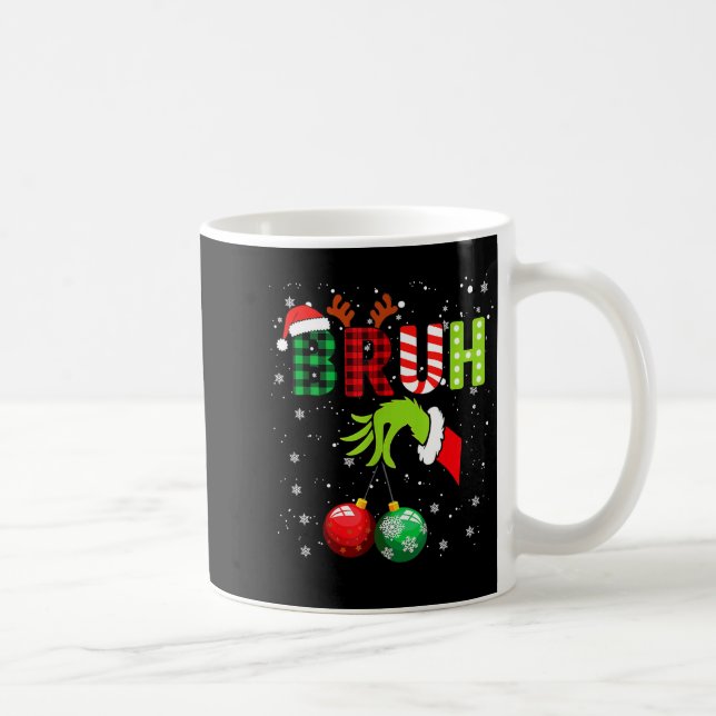 Taza De Café Bruh 67 Six Seven 6 7 Meme Christmas Funny Gen Alp (Derecha)