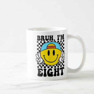 Taza De Café Bruh Cumplo Ocho 8 Cumpleaños Genial Chicos Chicas