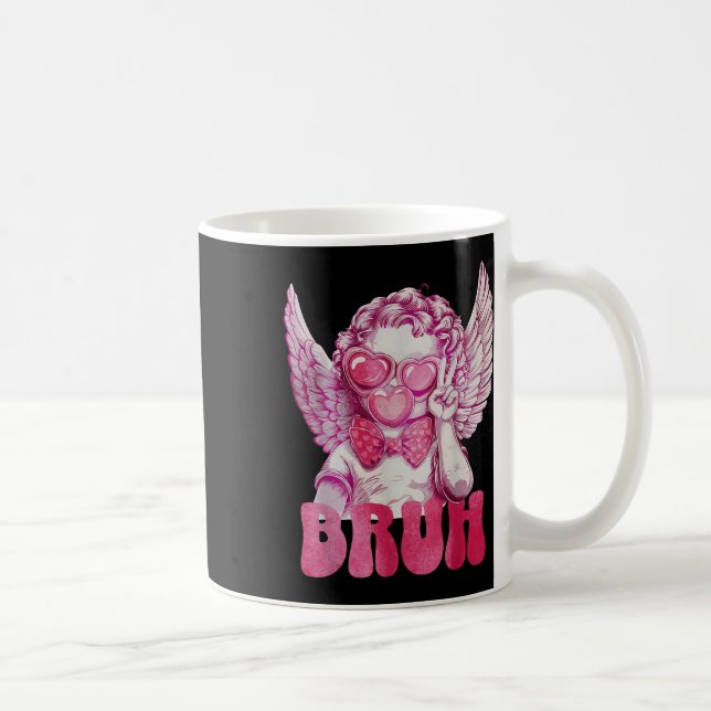Taza De Café Bruh Cupid Día de San Valentín Funny Sarcástico (Derecha)