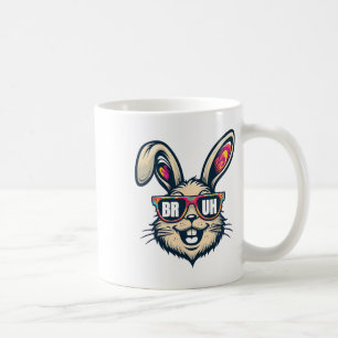 Taza De Café Bruh Dabbing Bunny Easter Funny Hombres Niños Niño