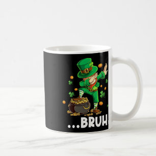 Taza De Café Bruh Dabbing Duende Día de San Patricio Divertido