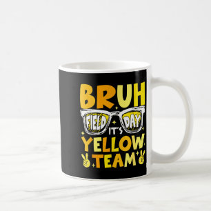 Taza De Café Bruh día de campo equipo amarillo que comiencen lo