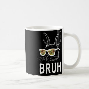 Taza De Café Bruh Easter Day Funny Rabbit Bunny Face Gles Easte