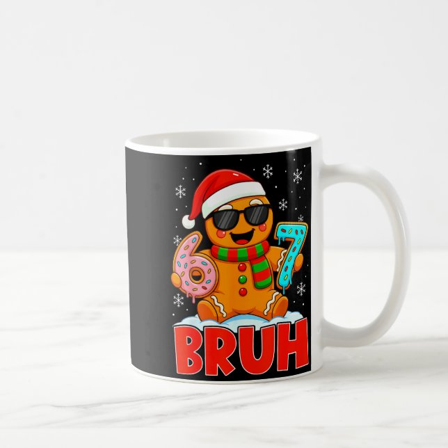 Taza De Café Bruh Gingerbread Six Seven 67 Ice Cream Drip Chris (Derecha)