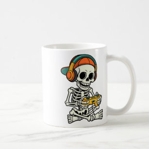 Taza De Café Bruh Halloween Niños Jugadores Mens Video de esque