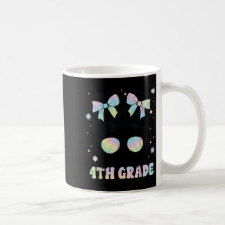 Taza De Café Bruh Im En Cuarto Grado Messy Bun Primer Día De La