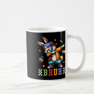Taza De Café Bruh Meme Easter Day Gracioso Bunny Eggys Adolesce