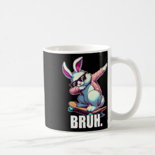 Taza De Café Bruh Meme Easter Day Gracioso Bunny Eggys Adolesce