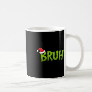 Taza De Café Bruh Navidades Niños adolescentes Navidades divert