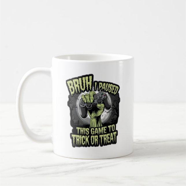 Taza De Café Bruh Pasuré este juego para engañar o tratar a div (Izquierda)