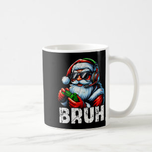 Taza De Café Bruh Santa Divertido Pijama De Gaming Jugador Navi