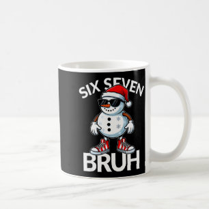 Taza De Café Bruh Seis Siete 6 7 Meme Navidad Divertido Xmas Ho
