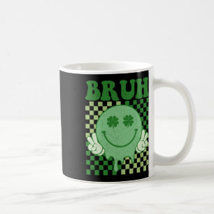 Taza De Café Bruh Smile Face Groovy St. Patrick's Day Boy K