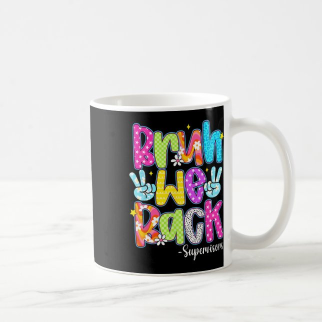 Taza De Café Bruh Volvemos Supervisores A Cuadros De Vuelta Al  (Derecha)