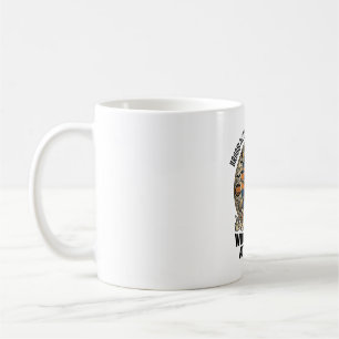 Taza De Café Bruja azafata de Halloween escoba rota diseño