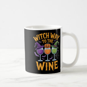 Taza De Café Bruja Camino Al Caldero De La Coven Del Vino Hallo