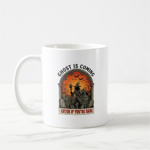 Taza De Café Bruja Cementerio Manos Zombie Halloween Llega Fant