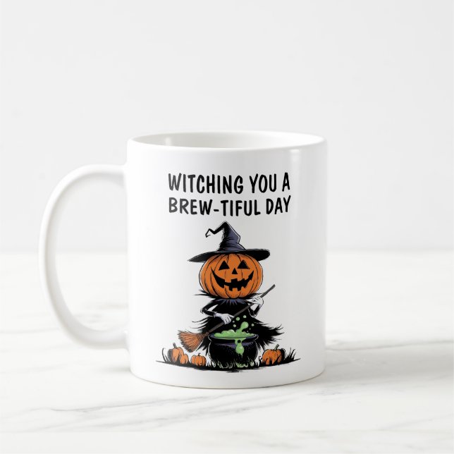 Taza De Café Bruja de calabaza (Izquierda)
