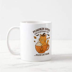 Taza De Café Bruja de gato jengibre - Diseño de Halloween lindo