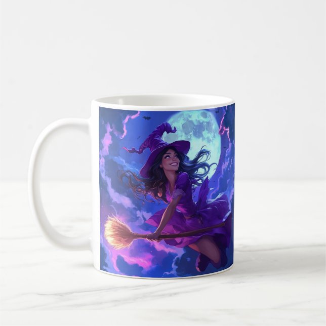 Taza De Café Bruja de Halloween encantada (Izquierda)