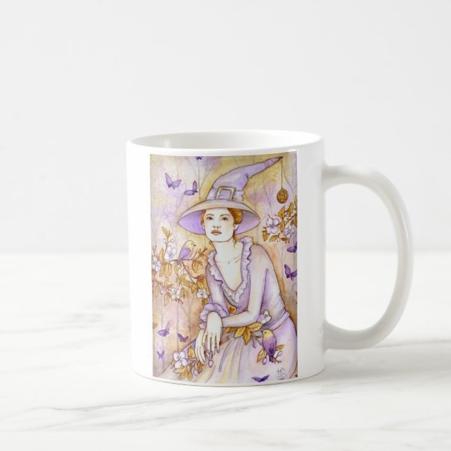 Taza De Café Bruja de la primavera (Derecha)