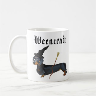 Taza De Café Bruja del Dachshund de Weencraft divertida