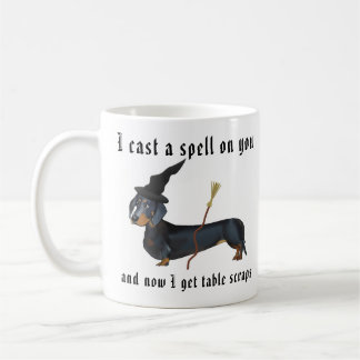 Taza De Café Bruja del Dachshund de Weencraft divertida
