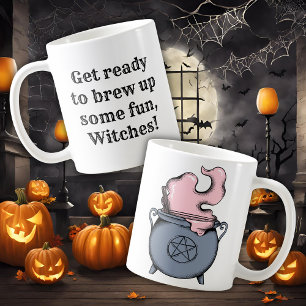 Taza De Café Bruja divertida de Halloween prepara cerveza