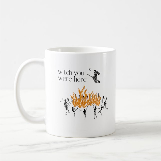 Taza De Café Bruja, estabas aquí Mug (Izquierda)