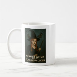Taza De Café Bruja jita con sus mapaches voladores