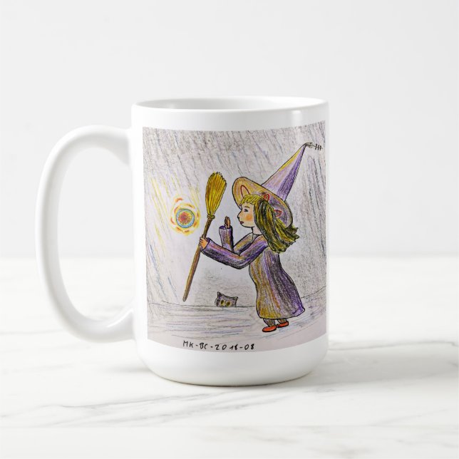 Taza De Café Bruja joven en un viaje (Izquierda)