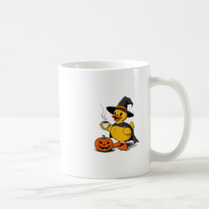 Taza De Café Bruja Pato de Crucero Halloween Calabaza Café Somb