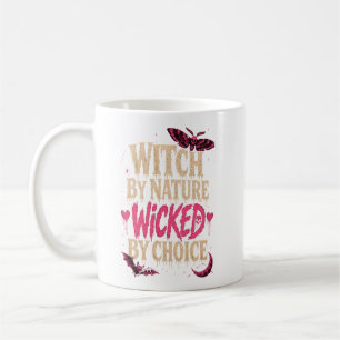 Taza De Café Bruja por naturaleza, malvada por elección Hallowe