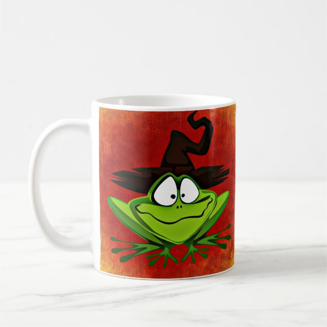 Taza De Café Bruja Rana Café Mug (Izquierda)