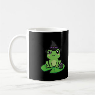 Taza De Café Bruja Rana Encantadora de Halloween