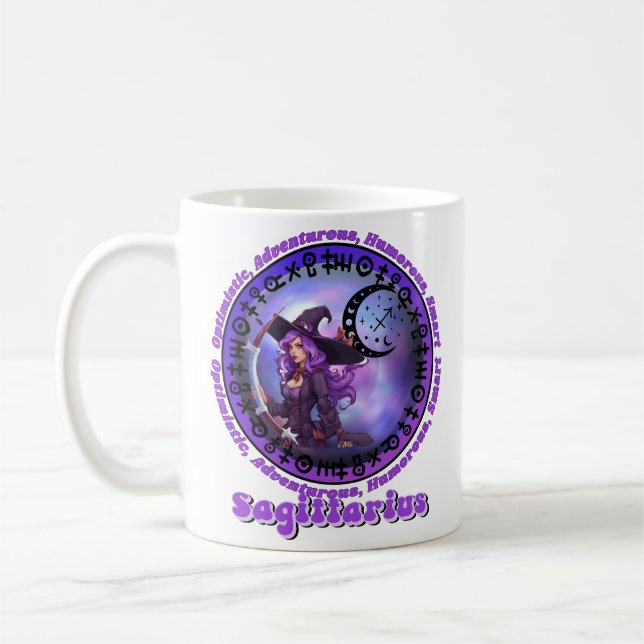Taza De Café Bruja Sagittarius (Izquierda)