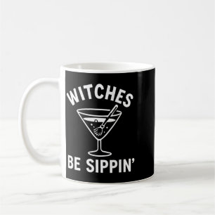 Taza De Café Brujas Están Beber Divertido Bruja Espeluznante Di