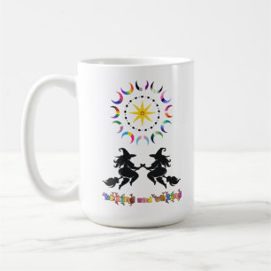 Taza De Café Brujas Gordinflonas y Lunas Raras
